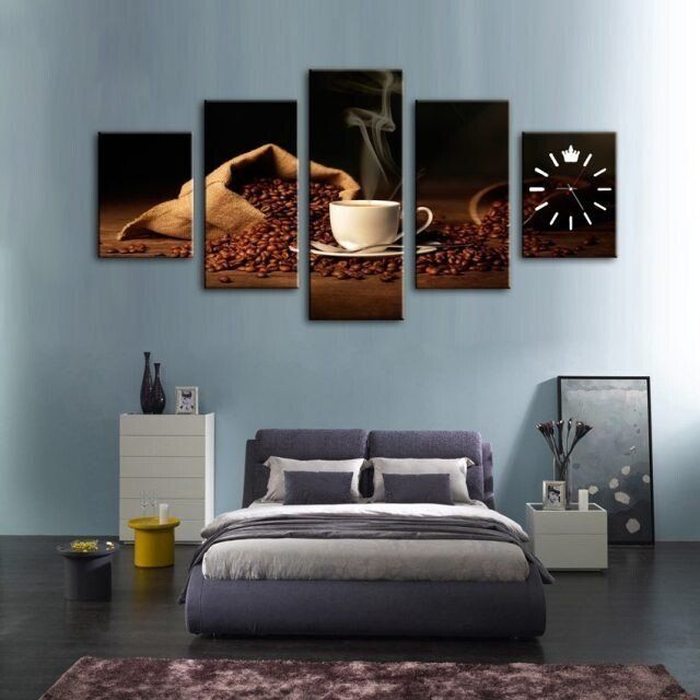 Coffee Canvas  wall art | split wooden frames