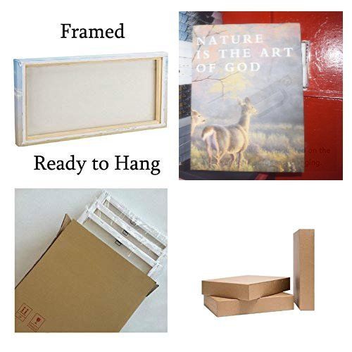 Luxury horse canvas wall art &amp;amp; clock on wooden frame
