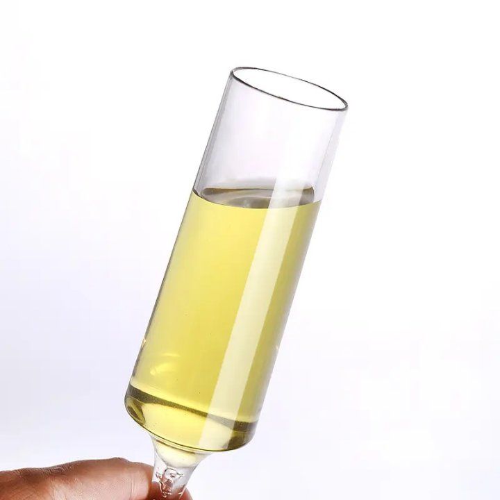 6pcs Elegant Smoky Champagne Flutes – Modern Sophistication