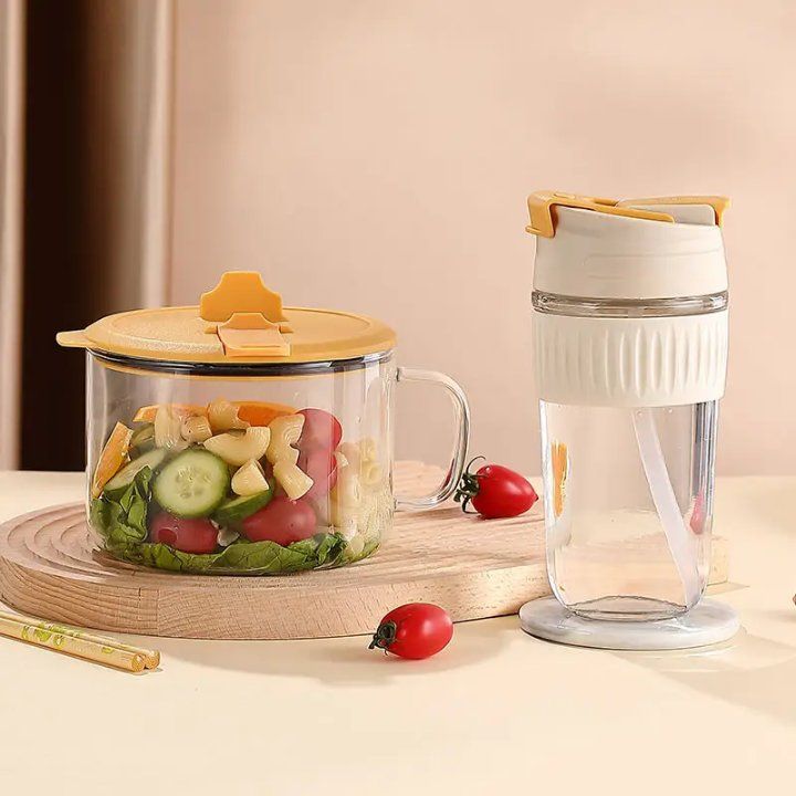2-Piece Glass Food Storage &amp;amp; Bottle Set – Practical &amp;amp; Stylish