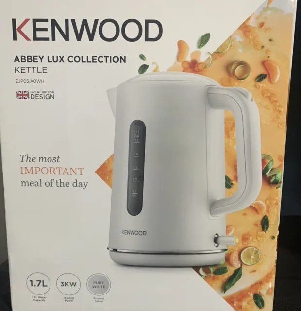 Kenwood Abbey Collection 3KW Jug Kettle: Effortless Elegance with Rapid Boiling, 1.7L Capacity