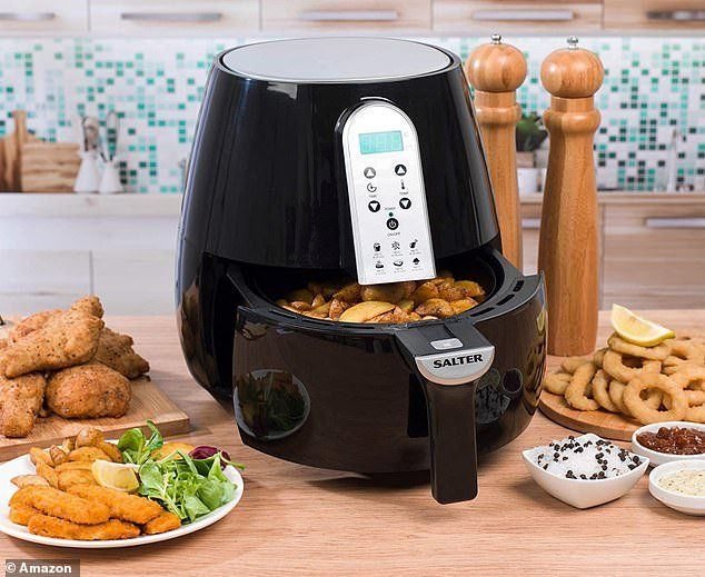 Salter Smart Cooking XL Family Air Fryer - 4.5L Low-Fat Delight with Online Recipes