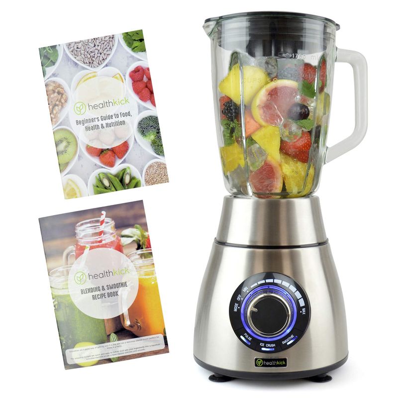 healthkick 1200W Ice Crushing Smoothie Blender - 1.8L Glass Jug