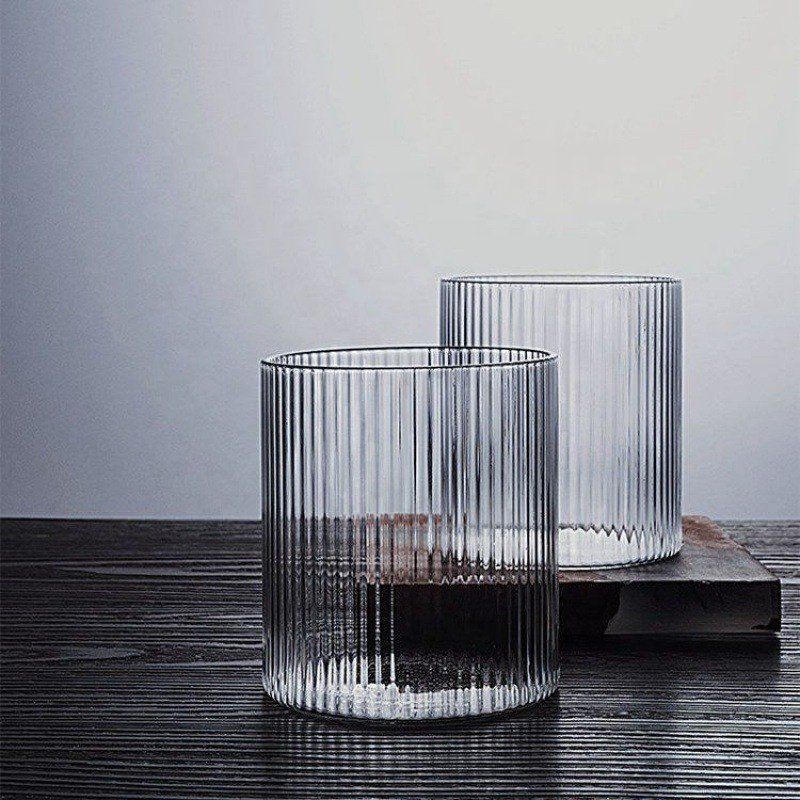 6 Set Cocktail Glass with Stripes.