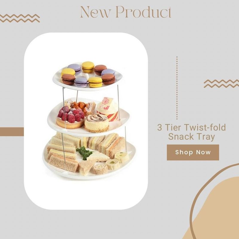 3 Tier Twist-Fild Snacks Tray