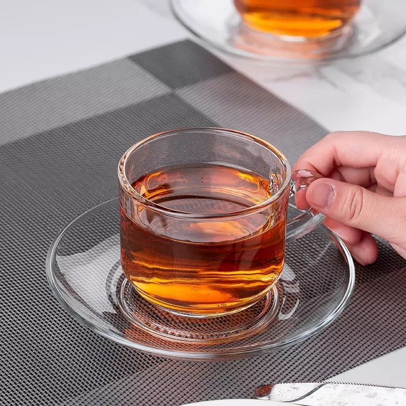 6 Set Reusable Expresso Glass Coffee cup ☕