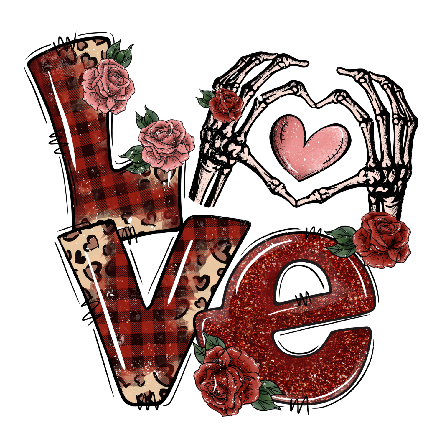 L O V E- Buffalo Print