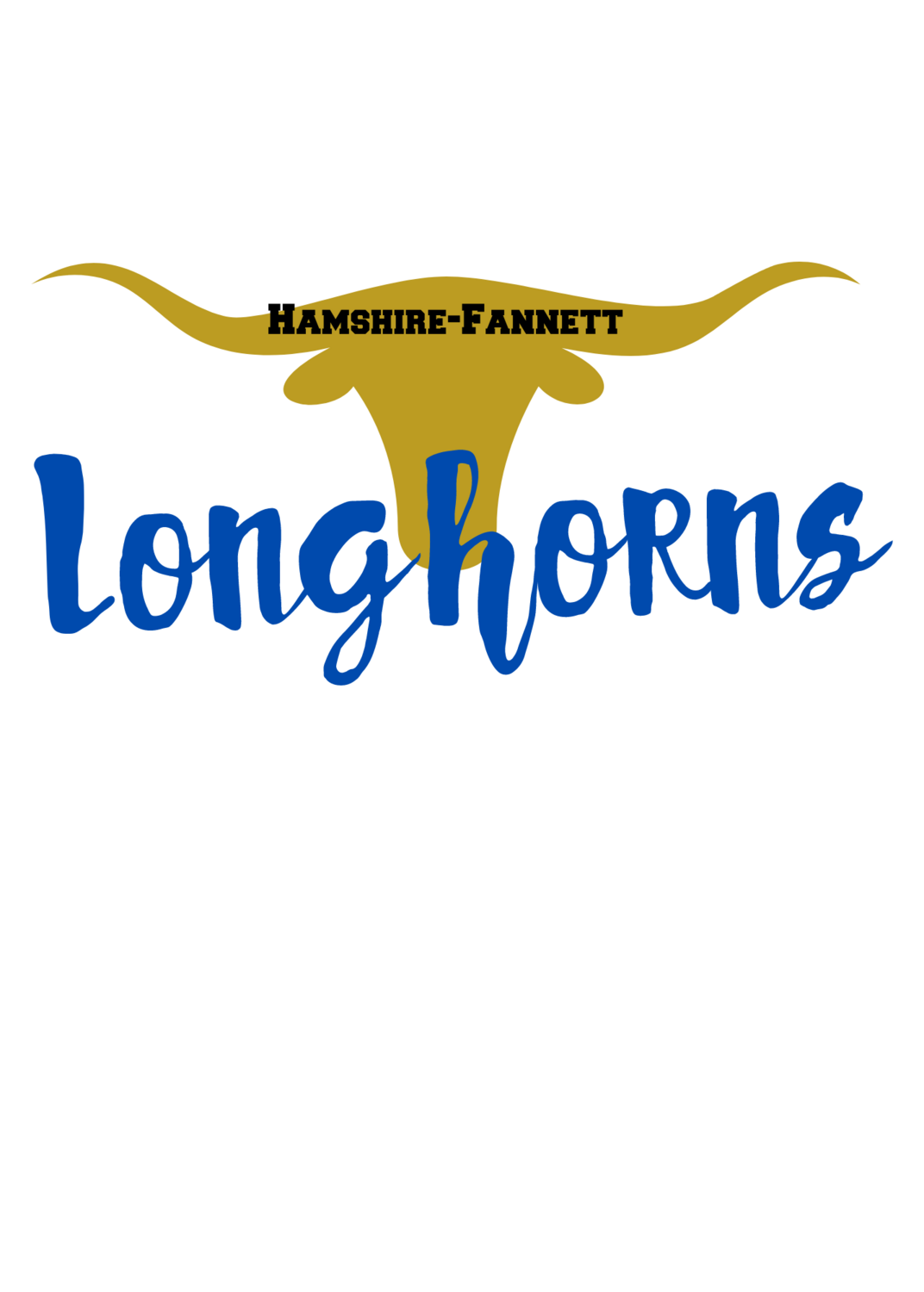 HF Longhorns Doodle Letters