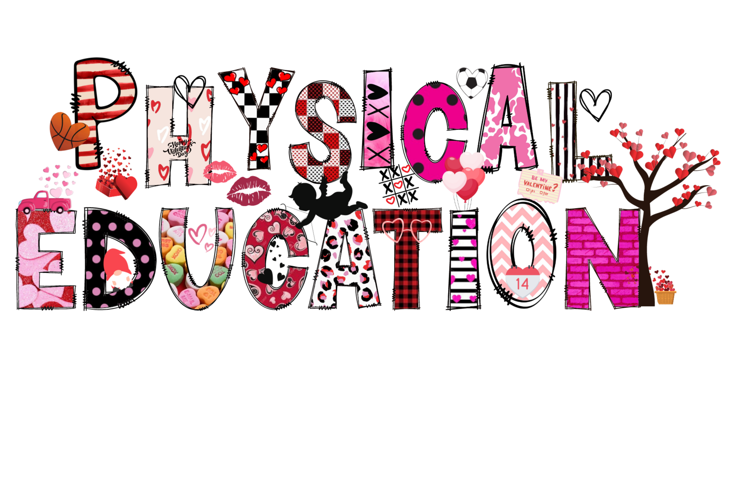 Physical Education Valentines Letters