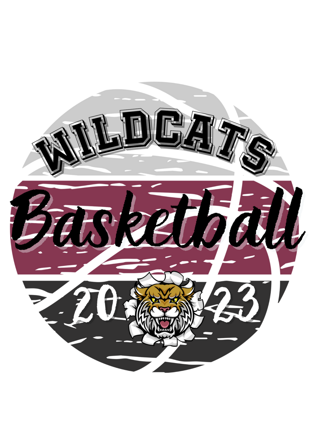 Wildcat Basketball In letters