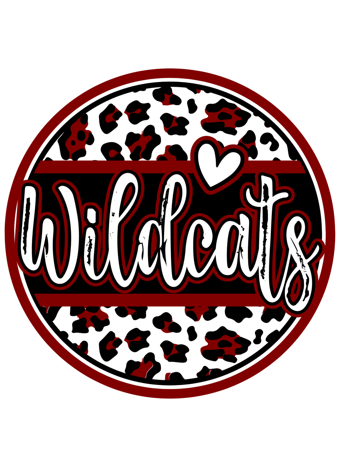 Onalaska Leopard Circle with Heart