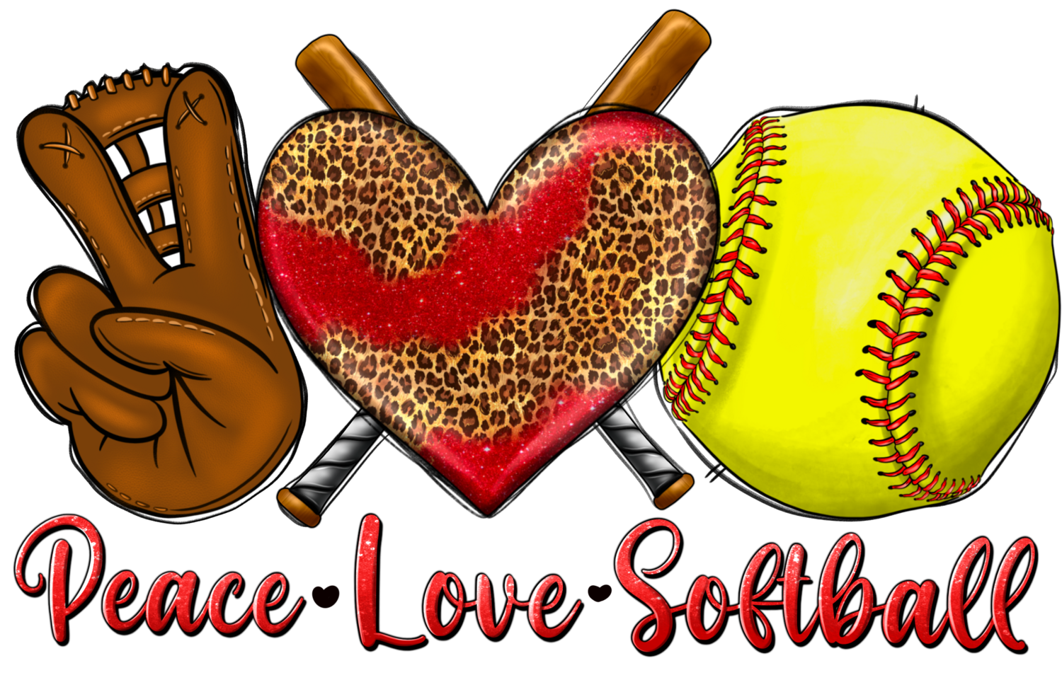 Peace Love Softball