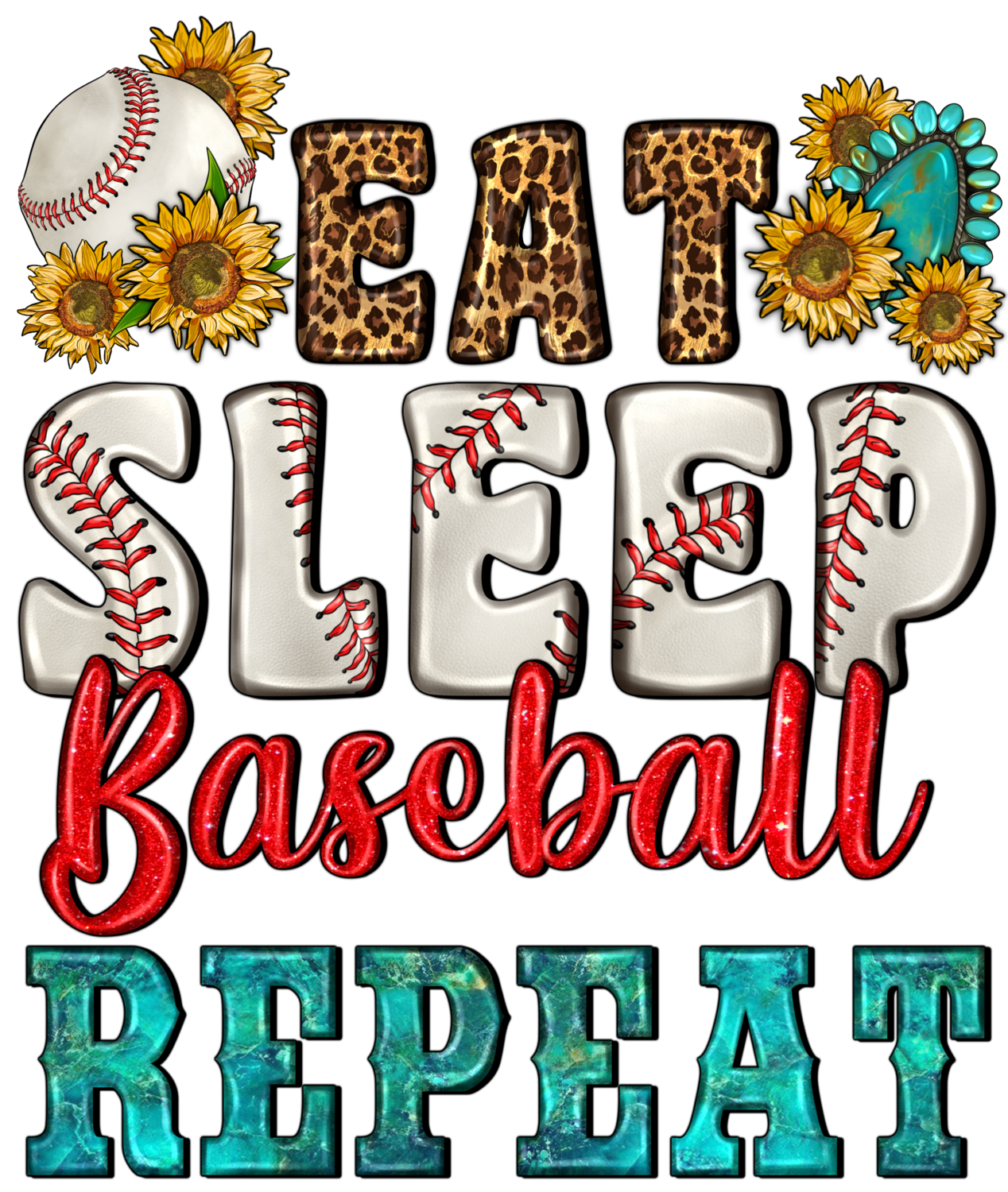 Eat Sleep Baseball Repeat