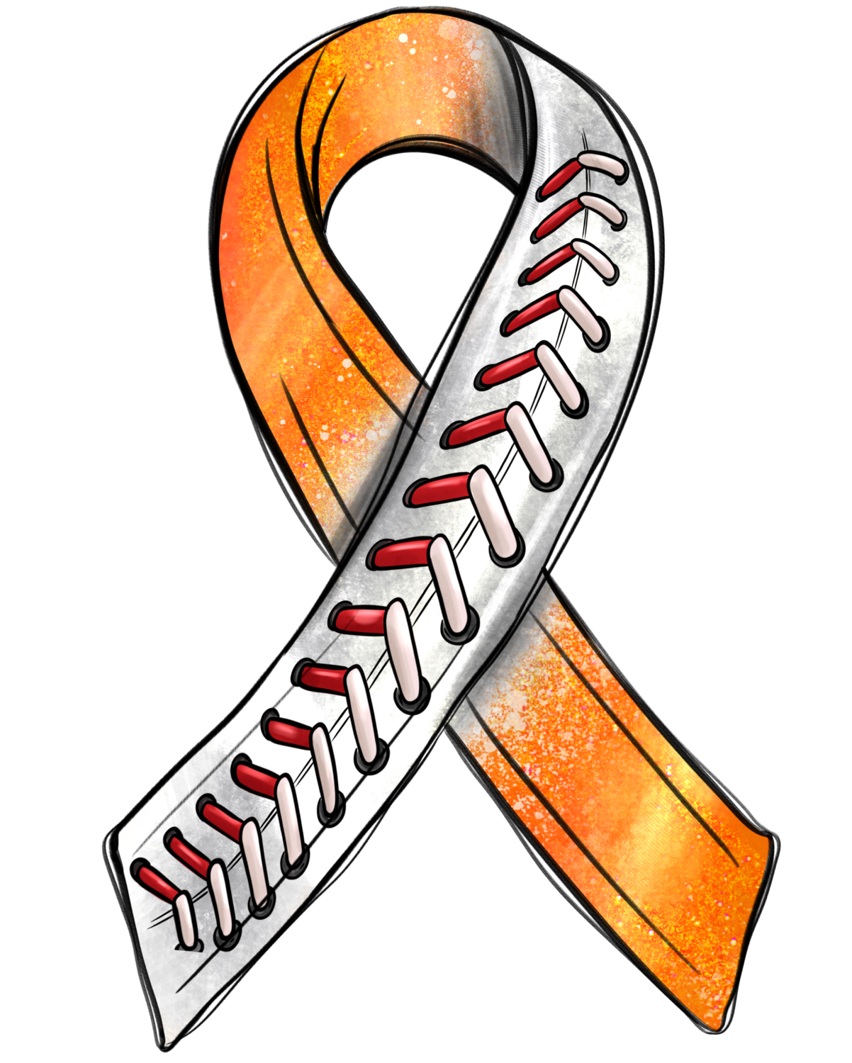 Baseball Kidney Cancer Ribbon