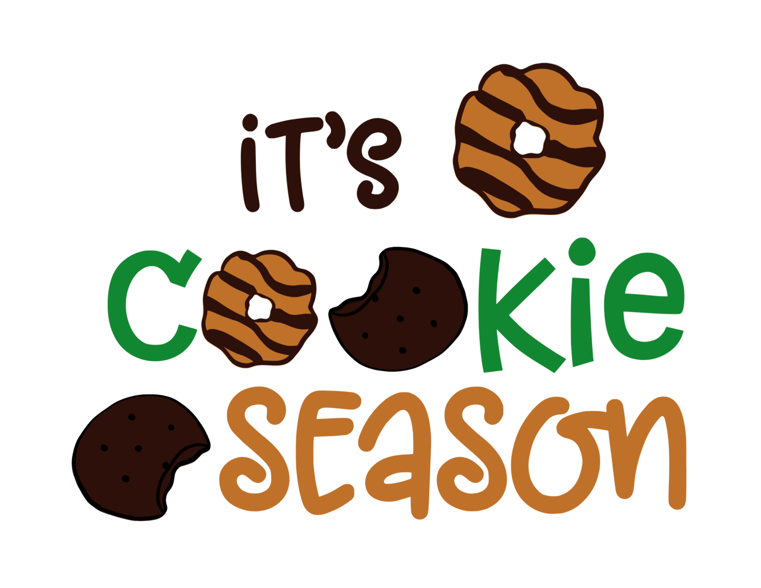 Its Cookie Season with cookies