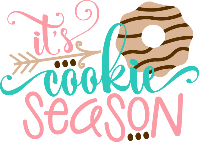 Its Cookie Season pink and blue