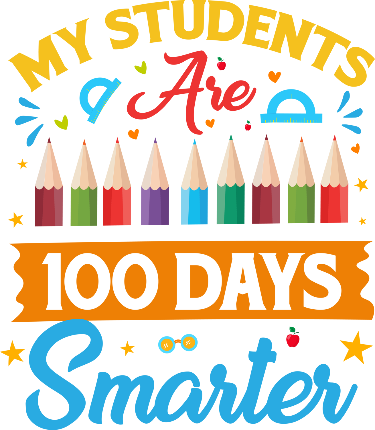 My Students are 100 Days smarter design 2
