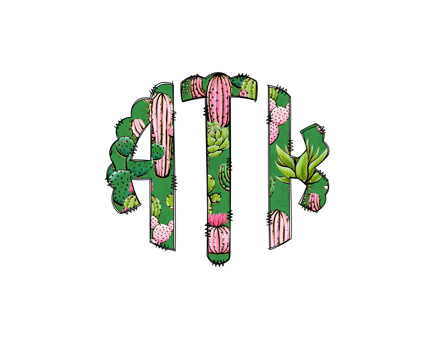 Cactus Monogram