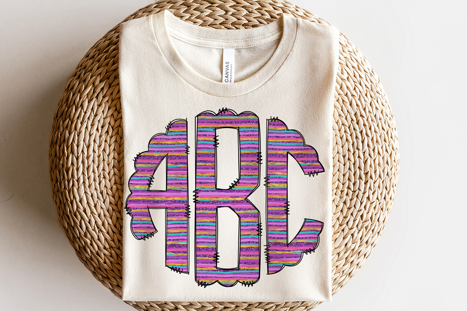 Bright Serape Monogram