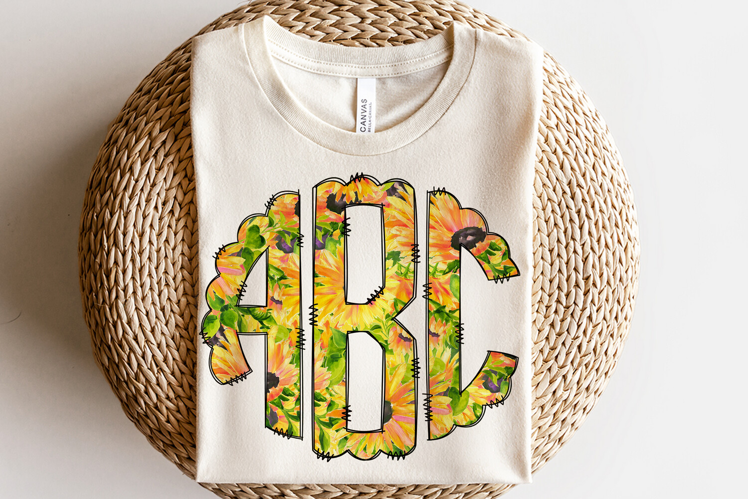 Sunflower Monogram