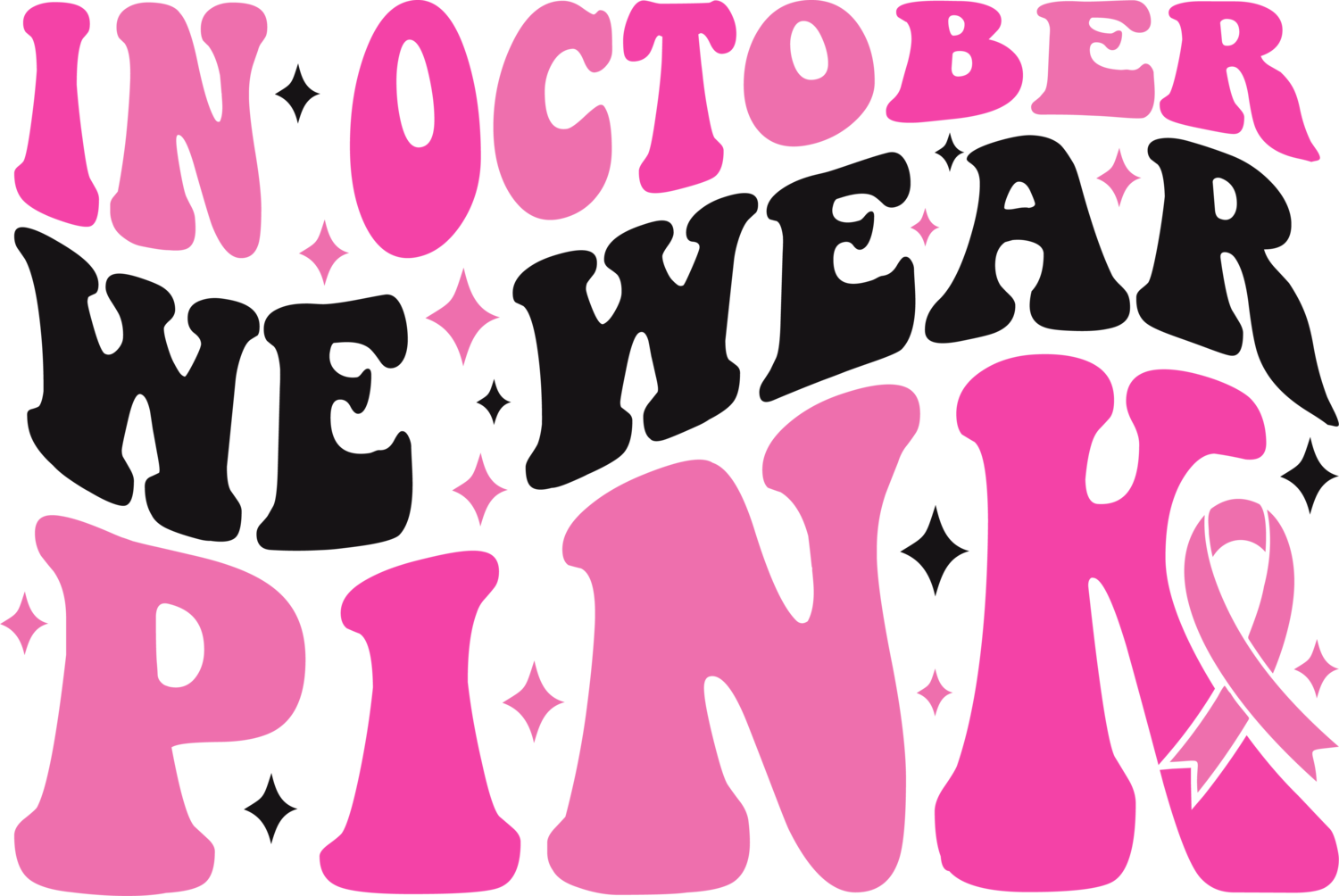 In october we wear pink