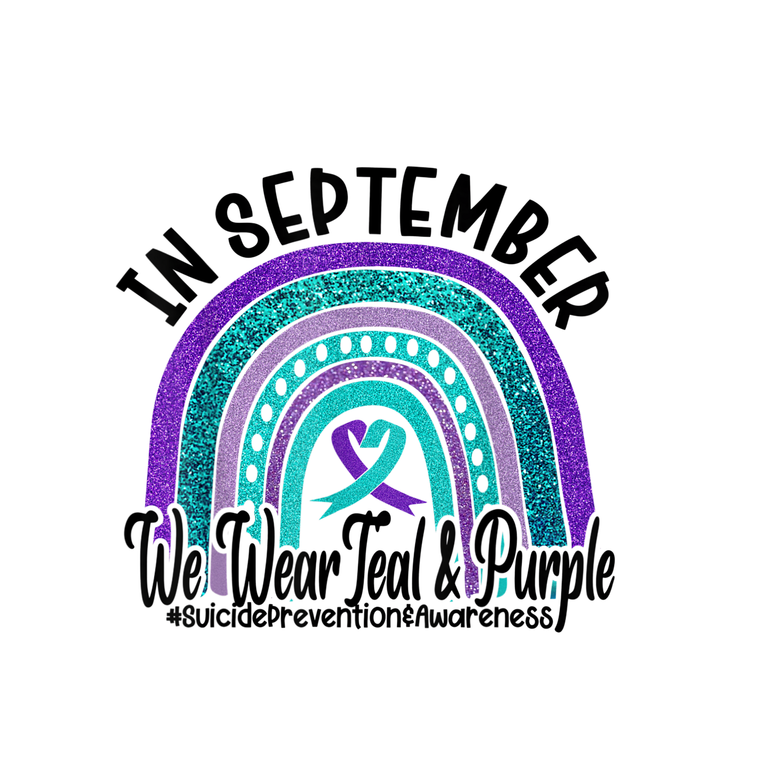 In September we wear teal and purple