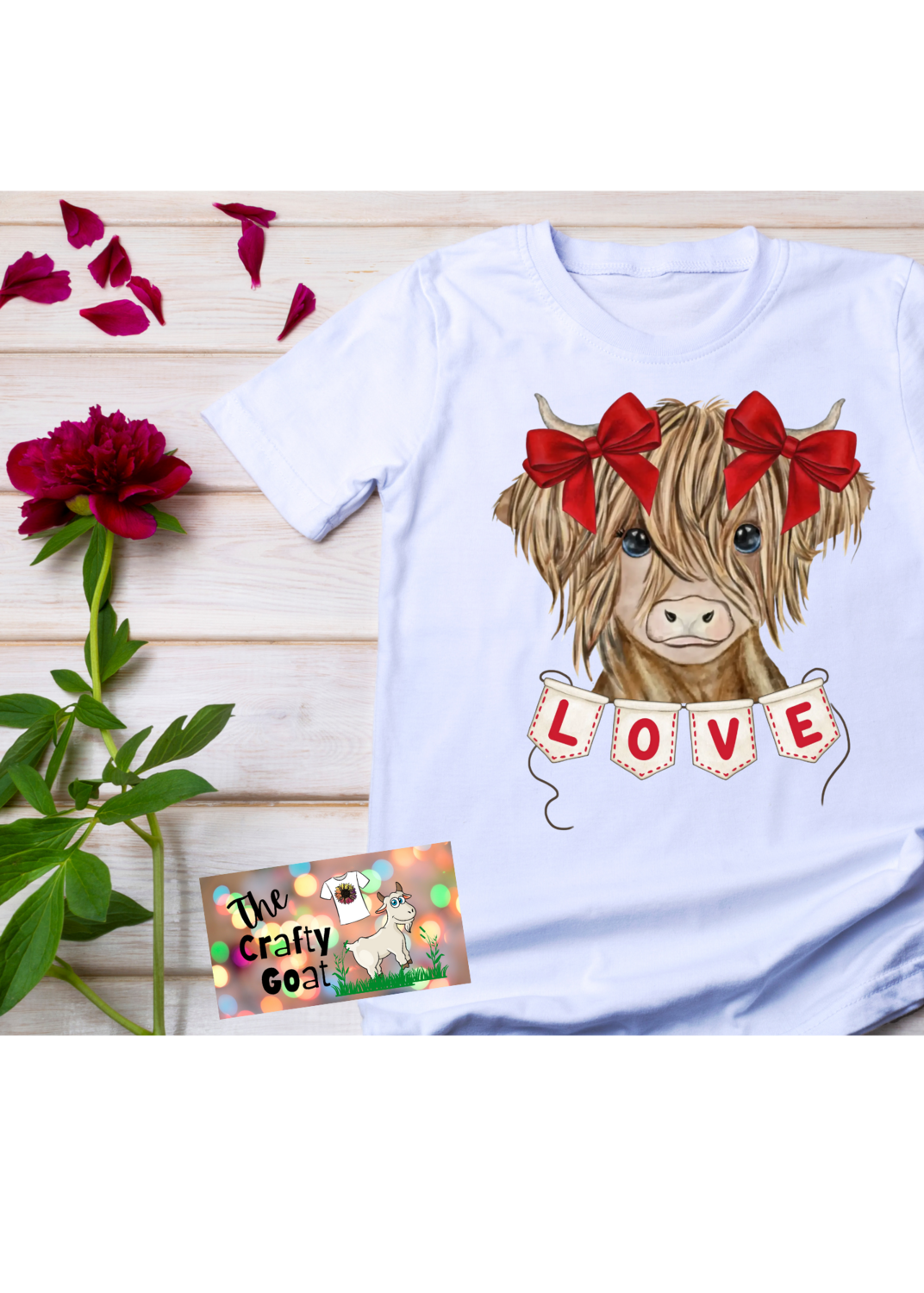 Highland Cow Valentines LOVE