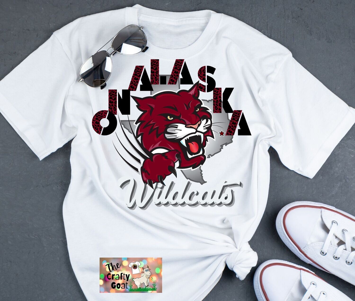 Onalaska Wildcat With Arch Logo