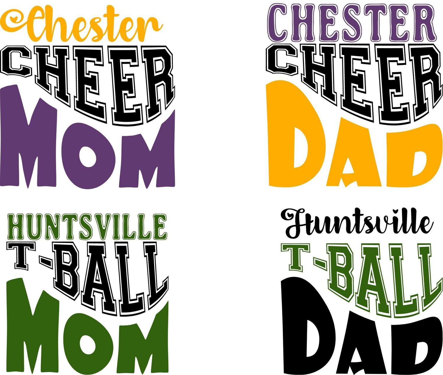 All School/Sports (Can make any school and colors)