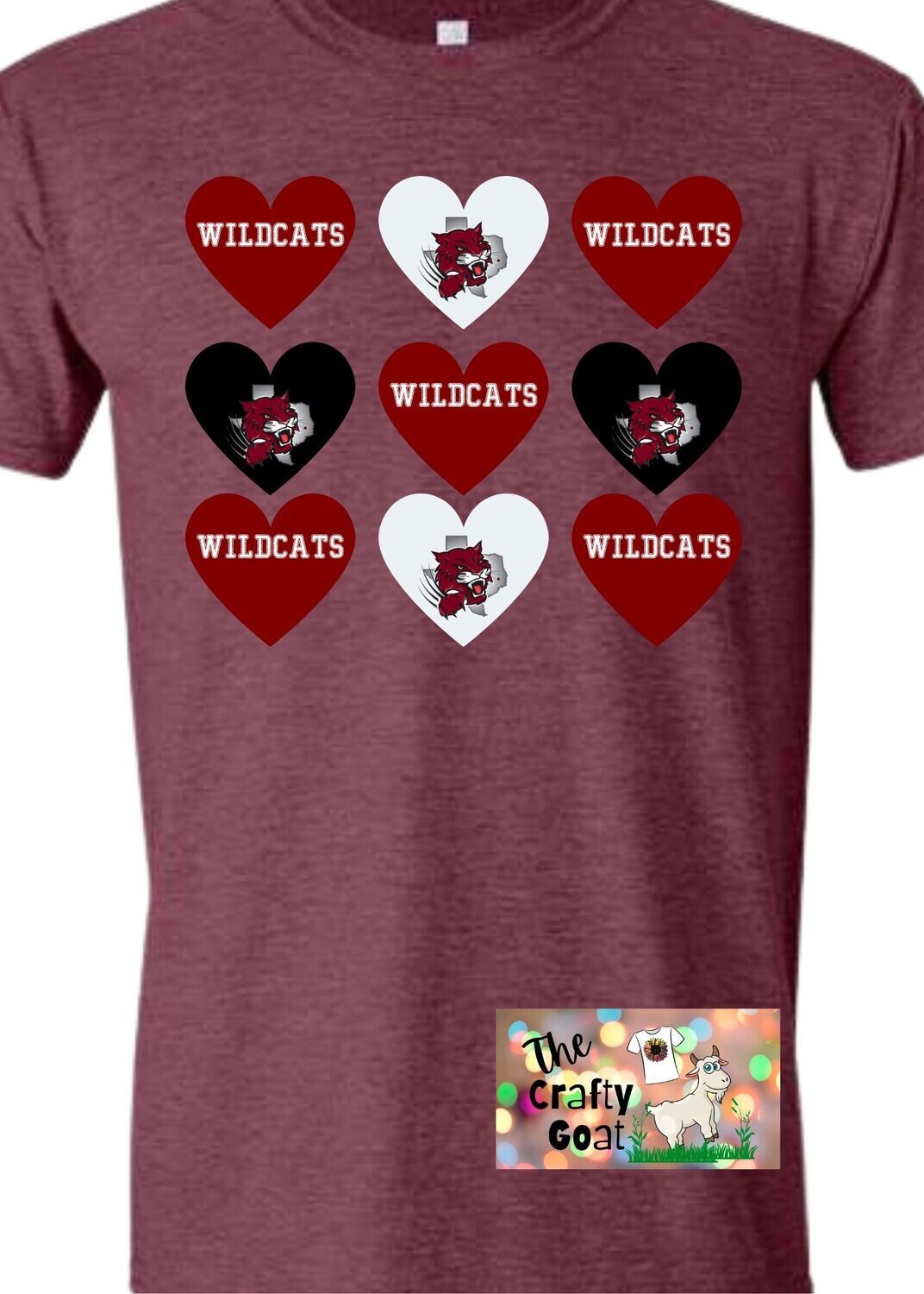 Wildcat Heart with Logo