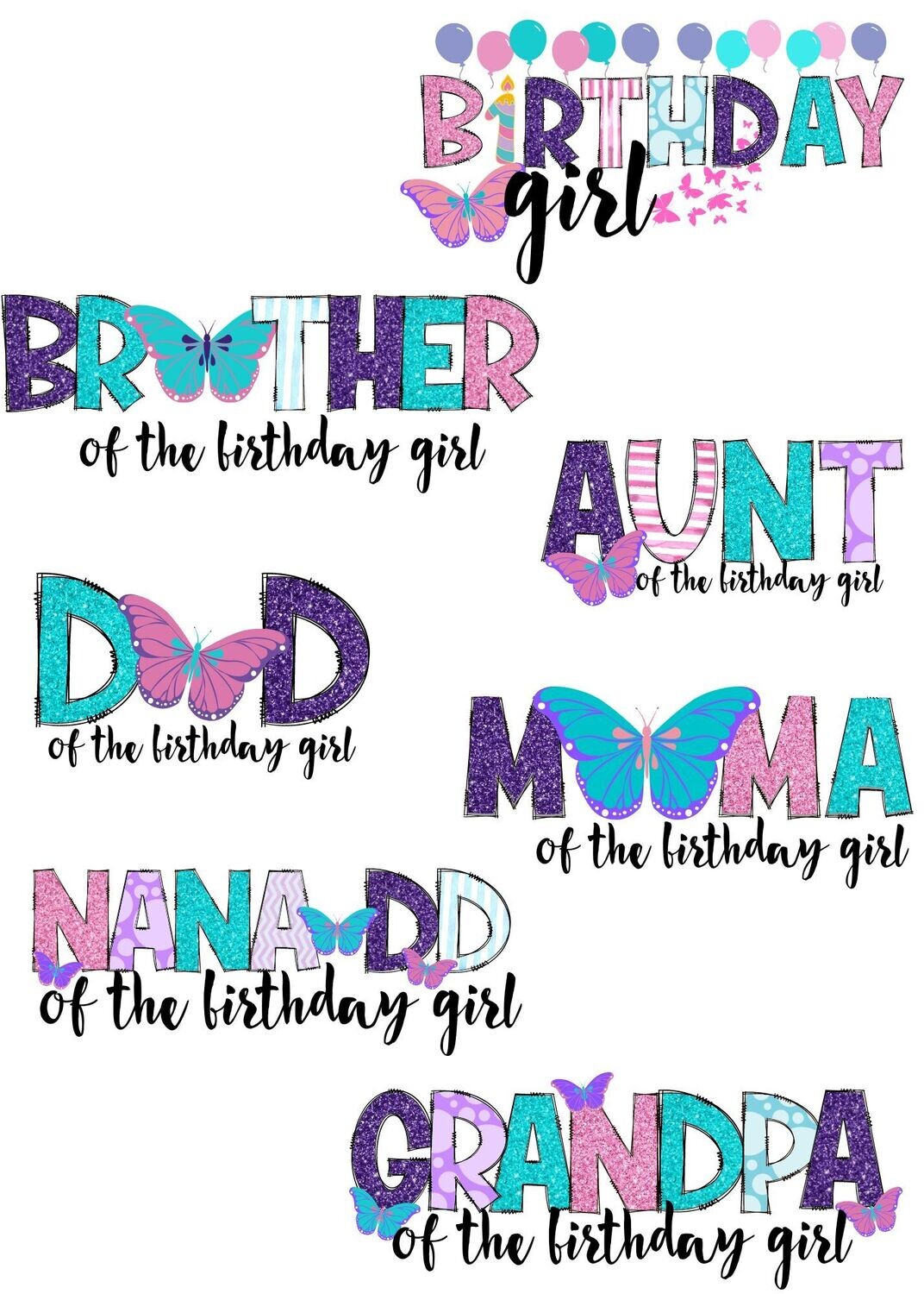 Butterfly Birthday Girl
