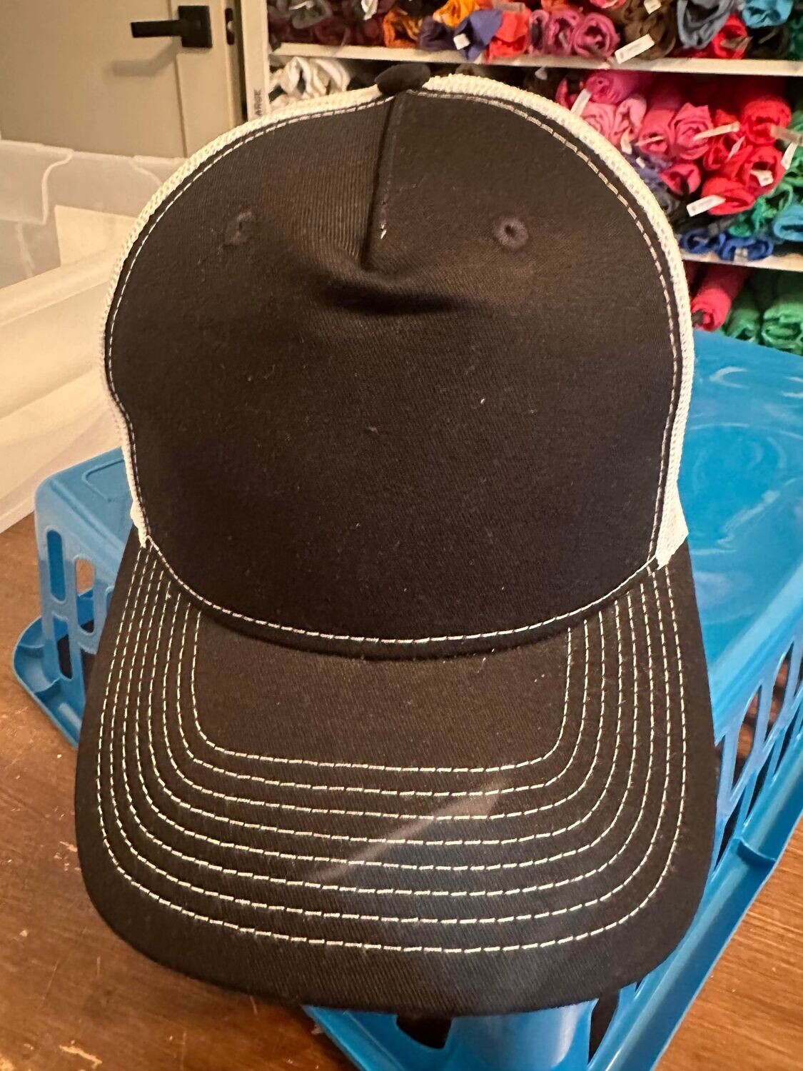 Black with white back