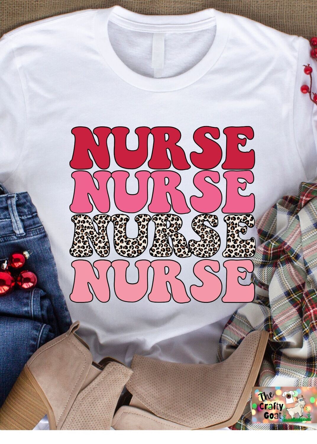 Retro Nurse leopard