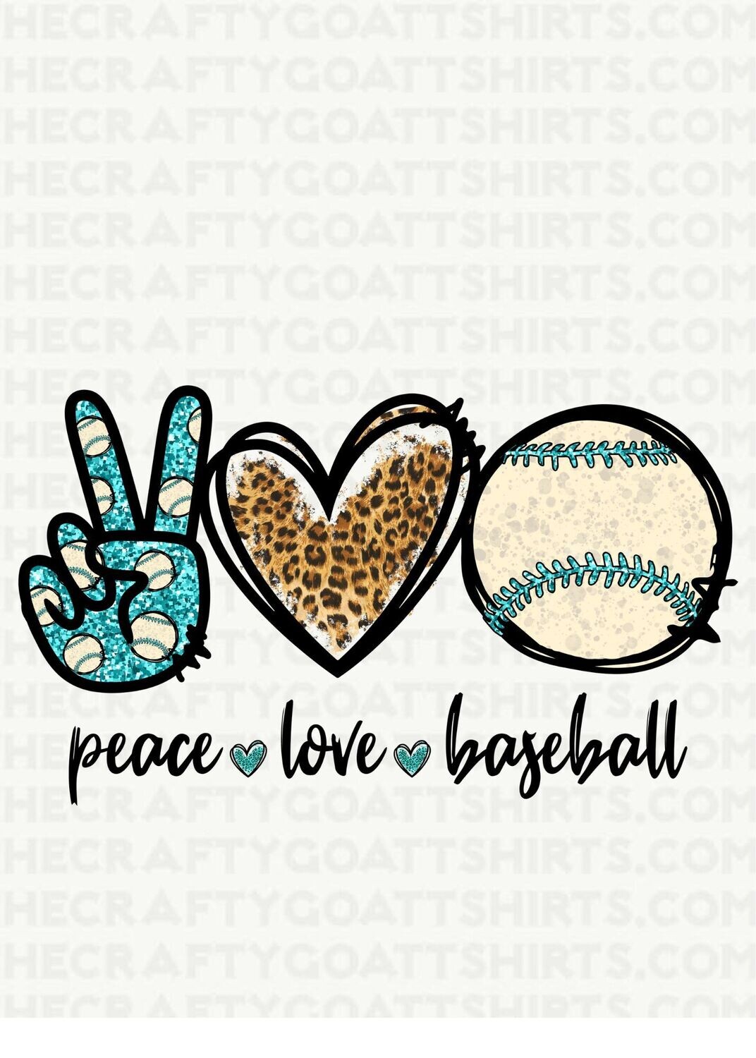 Peace Love Baseball