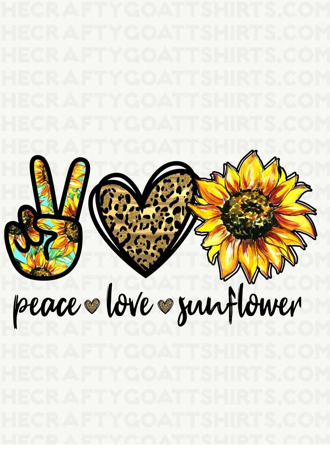 Peace Love Sunflower