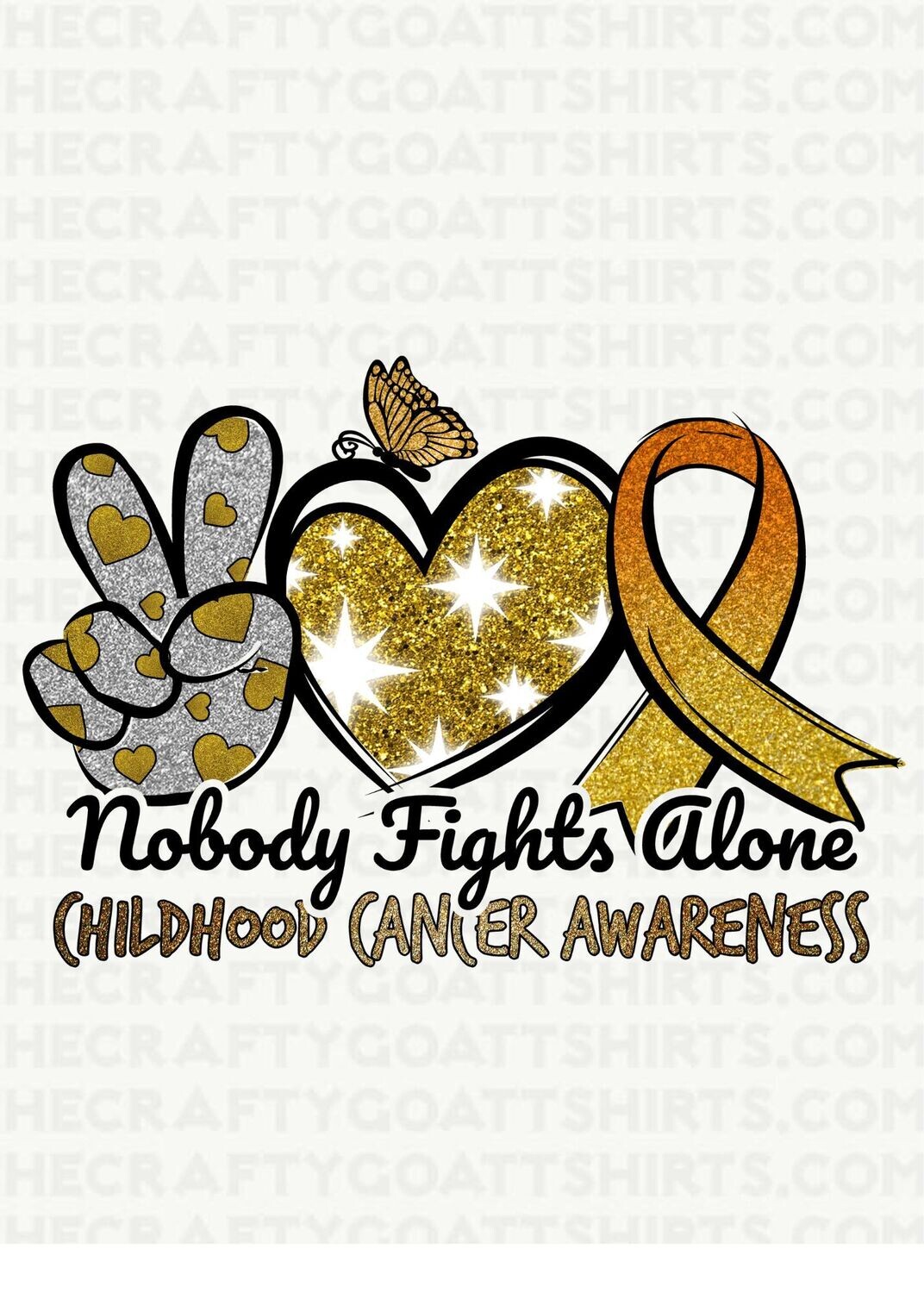 Nobody Fights Alone Childhood Cancer Awareness