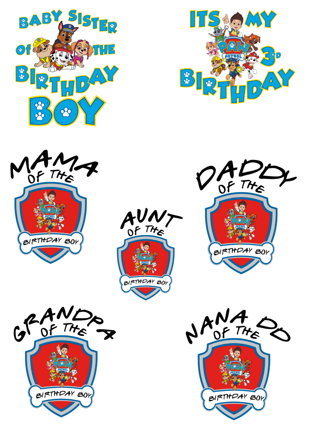 Paw Patrol Birthday Boy