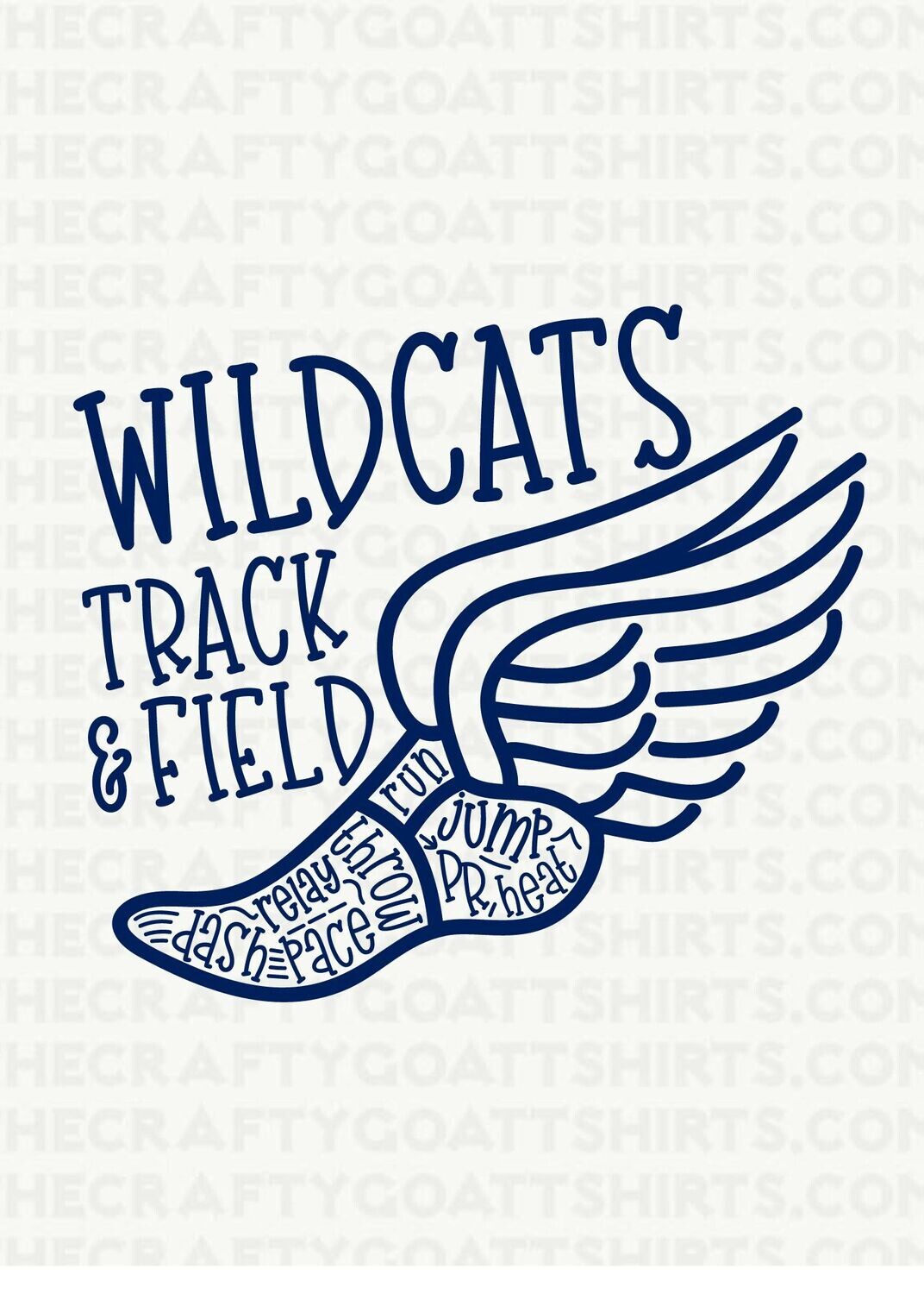 Wildcats track and Field shoe