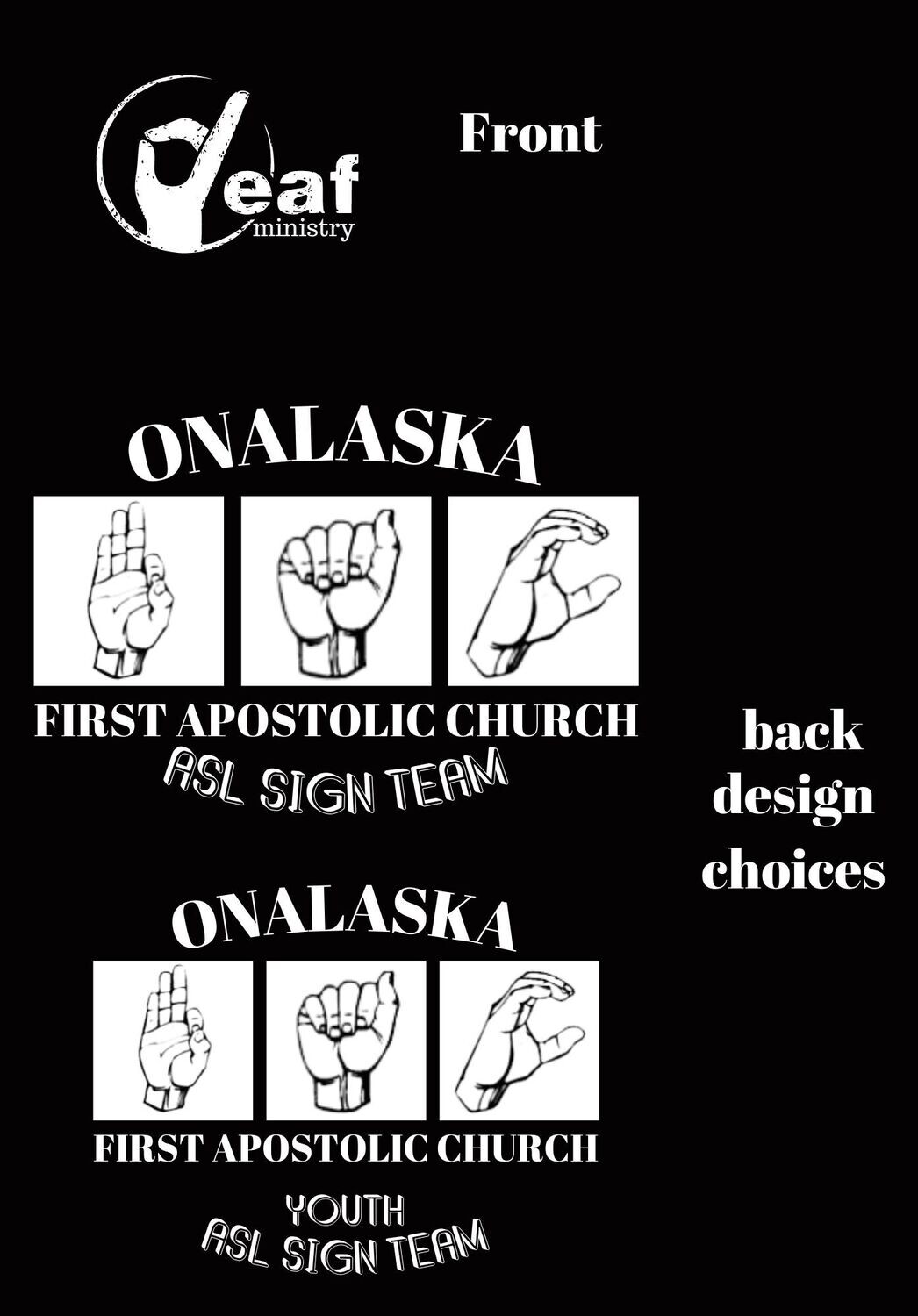 First Apostolic Church Of Onalaska-  ASL team