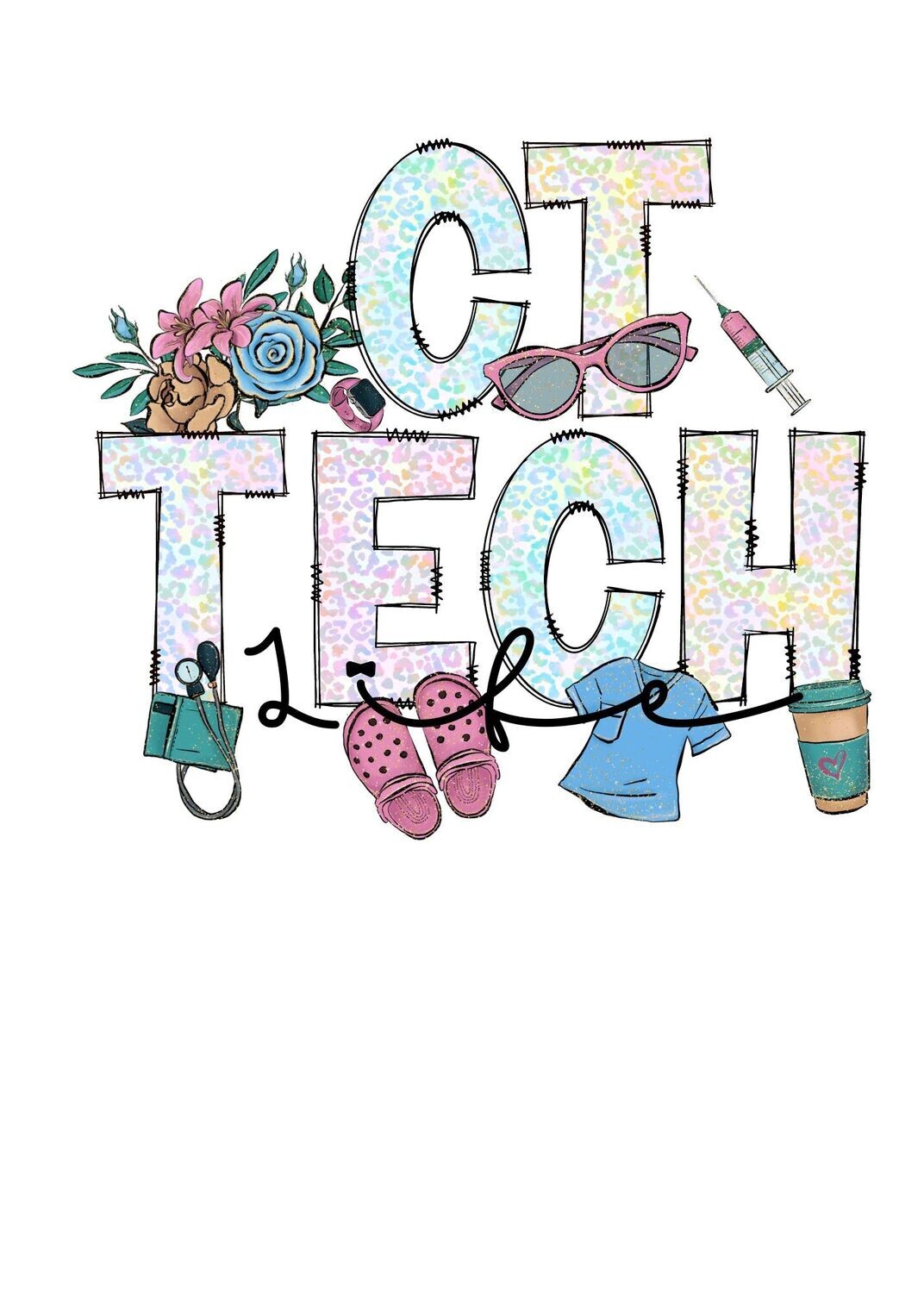 CT TECH Doodle Letters