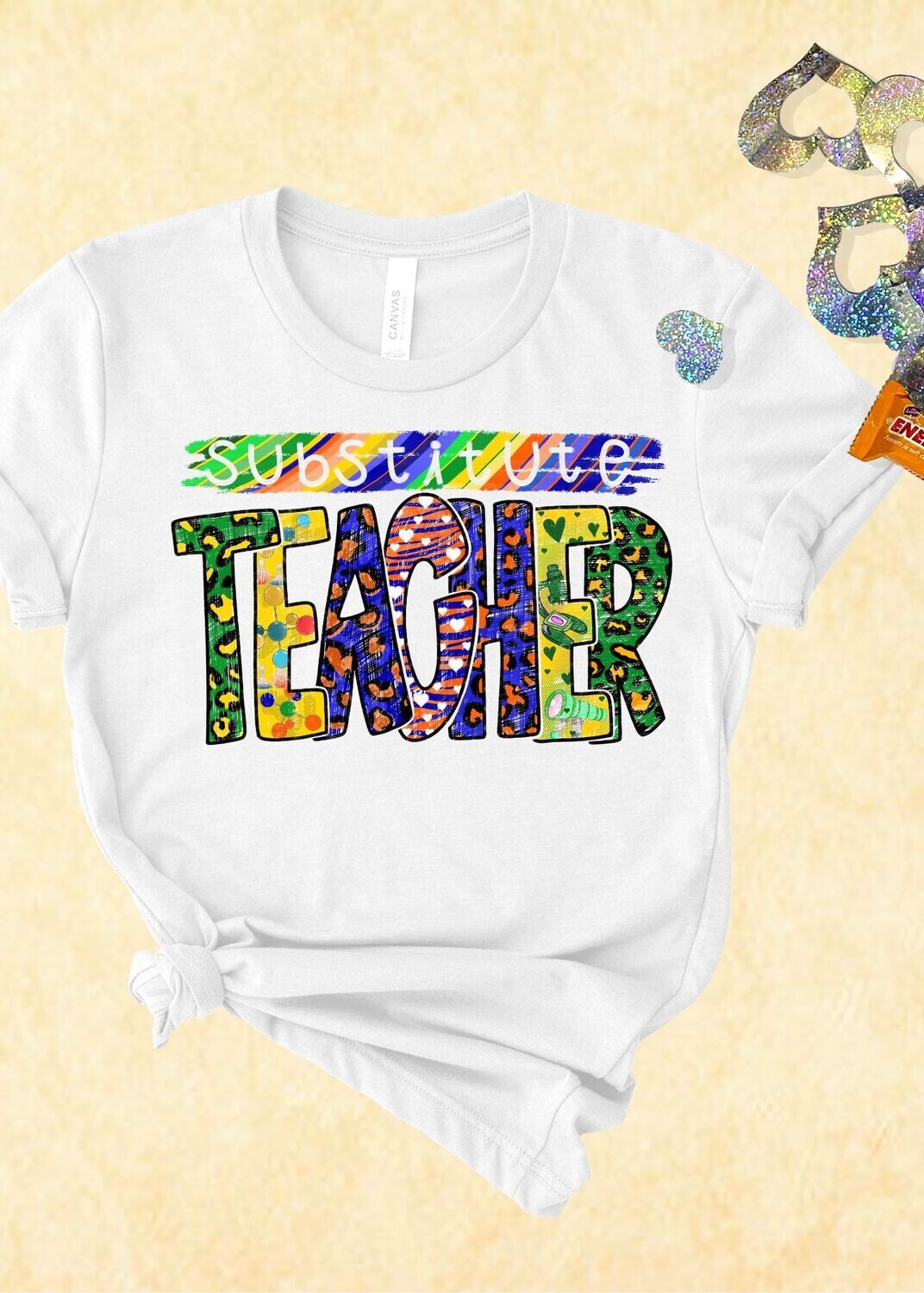 Substitute Teacher Multi Color
