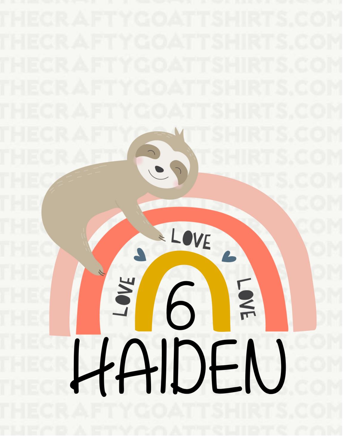 Customizable Sloth Birthday