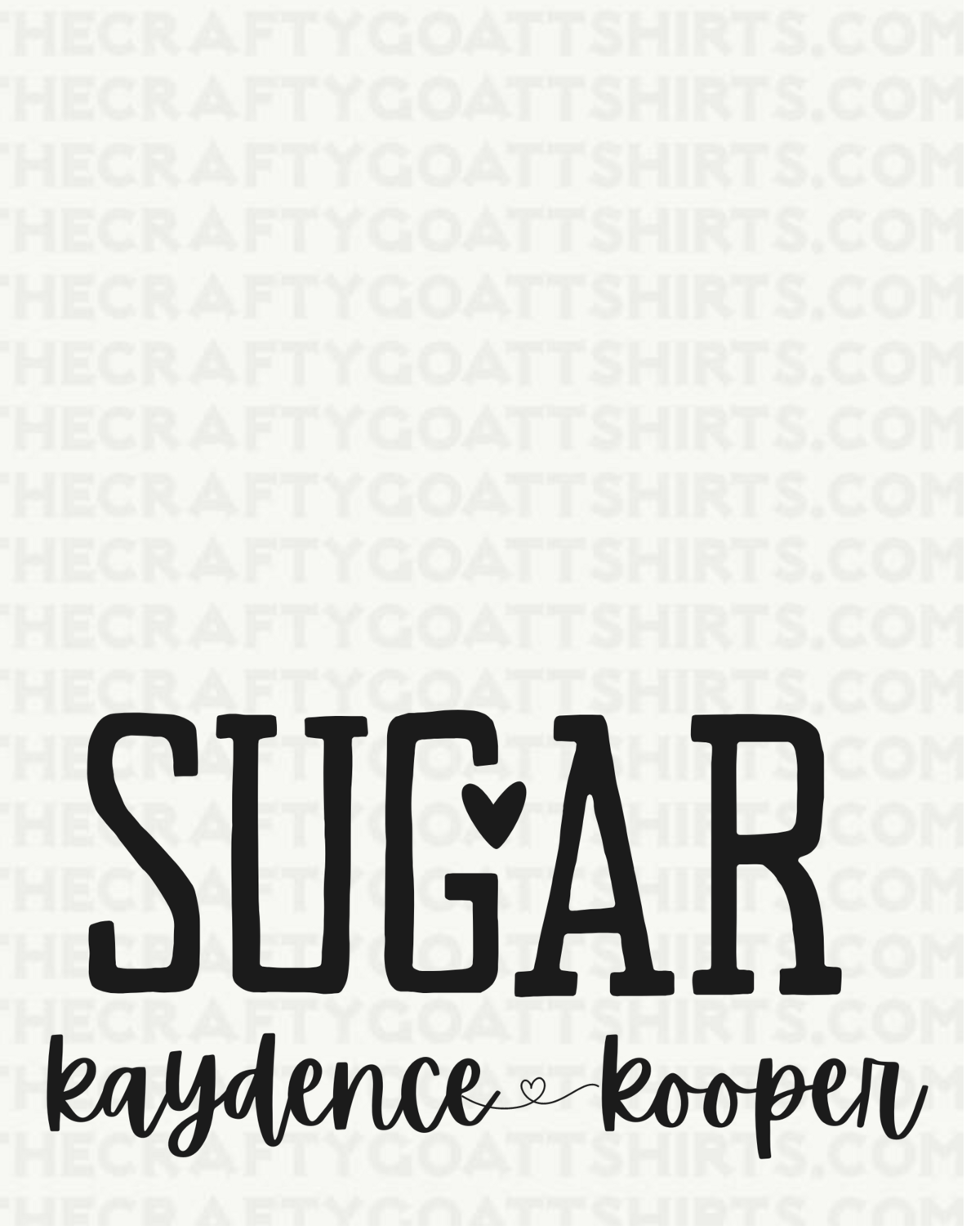 Sugar- All Names can be customized