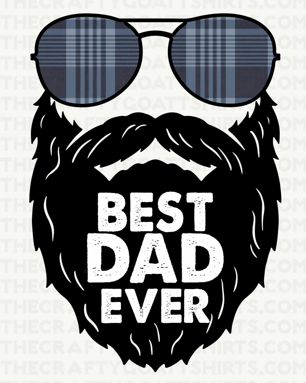 Best Dad Ever Beard and Glasses