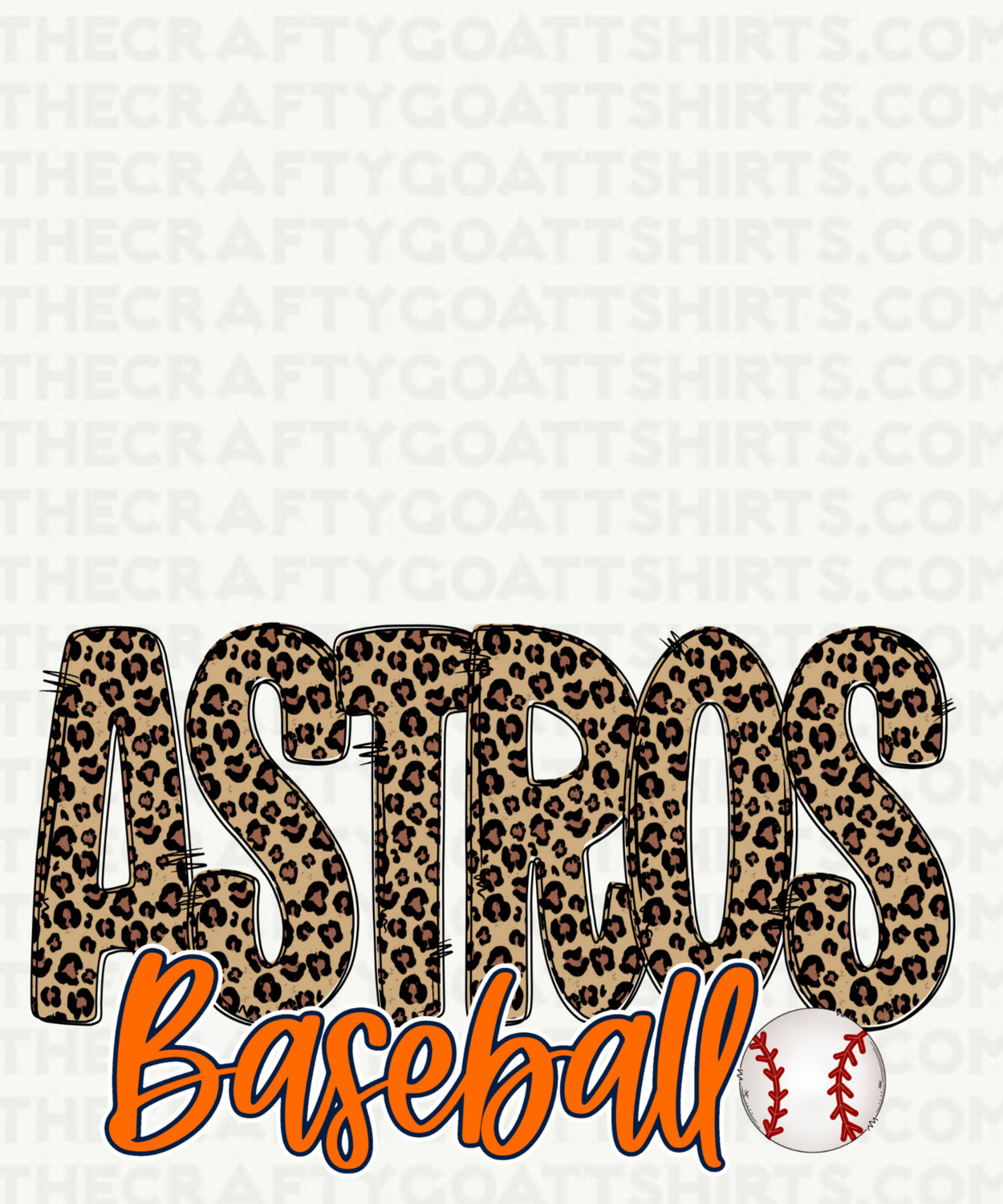 Astros baseball leopard