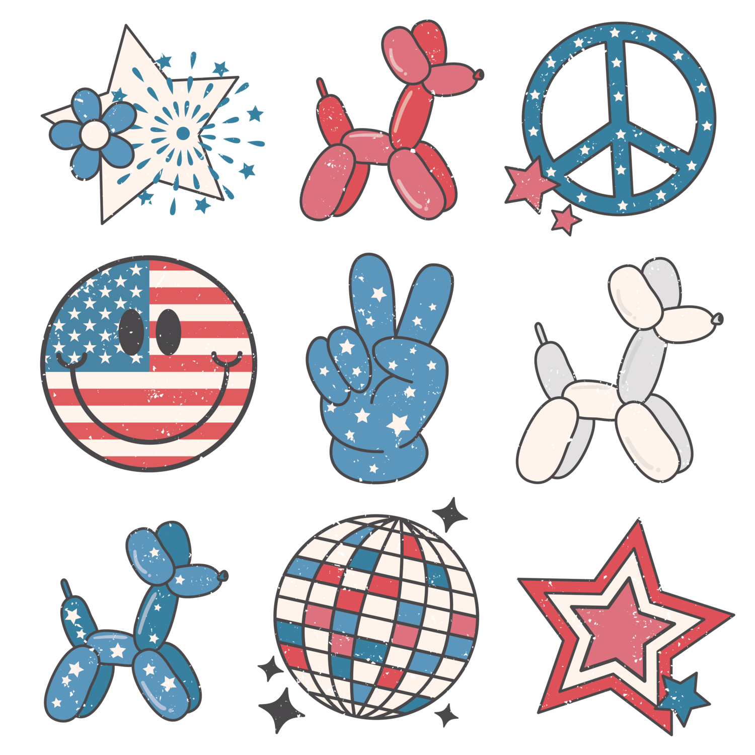 Balloon Animals Distressed