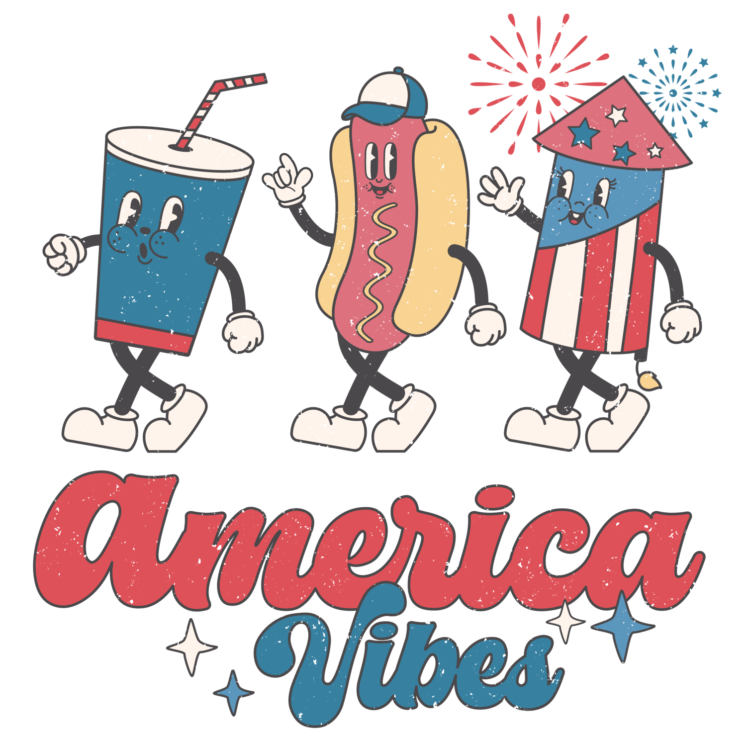 American Vibes Distressed