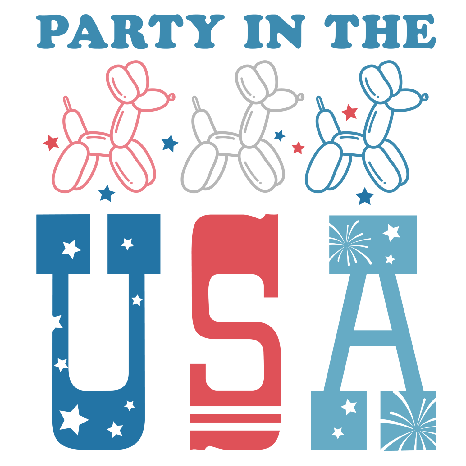 Party In THE USA balloon animals