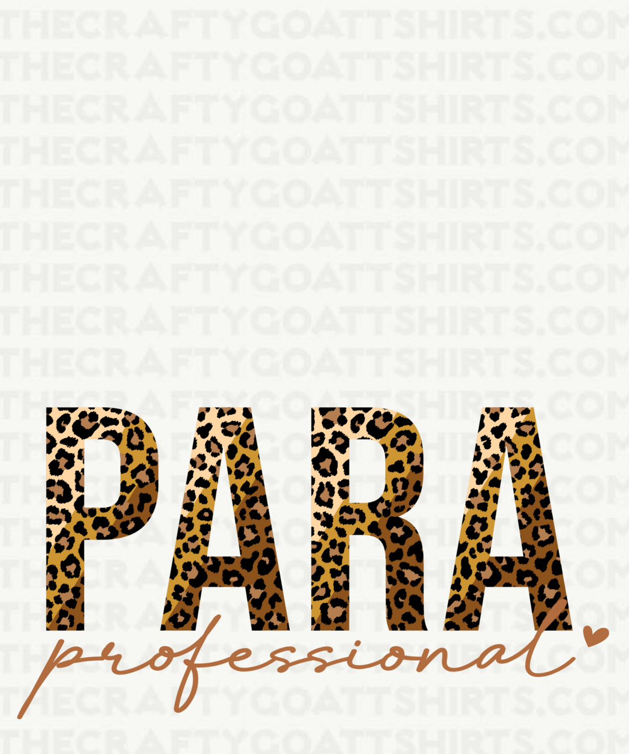 Para Professional with Leopard letters
