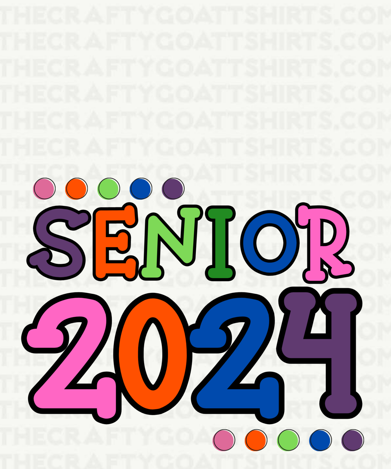 Senior 2024 Colorful